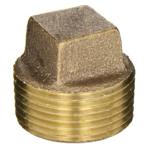1-1/4" Brass Solid Plug (Lead Free)