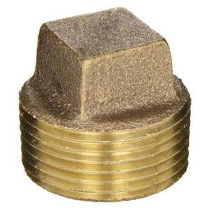 1-1/4" Brass Solid Plug (Lead Free)