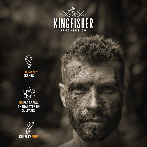 (3 pack) Kingfisher Co. Men's Moisturizing Bar Soap, Bourbon and Maple, 10 oz