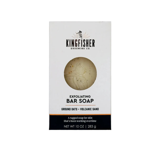 (3 pack) Kingfisher Co. Men's Exfoliating Bar Soap, Sandalwood & Black Pepper 10 oz.
