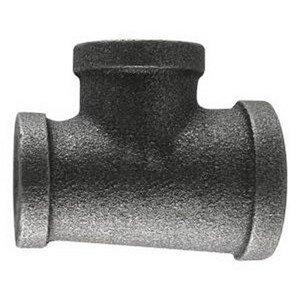1/2" x 1/8" Black Iron Reducing Tee