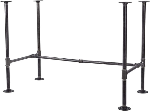 Industrial Black Iron Pipe 30" DIY Desk Kit | Wood Not Included