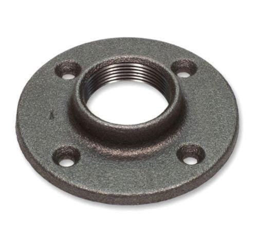 1-1/2" Black Iron Floor Flange - Premium
