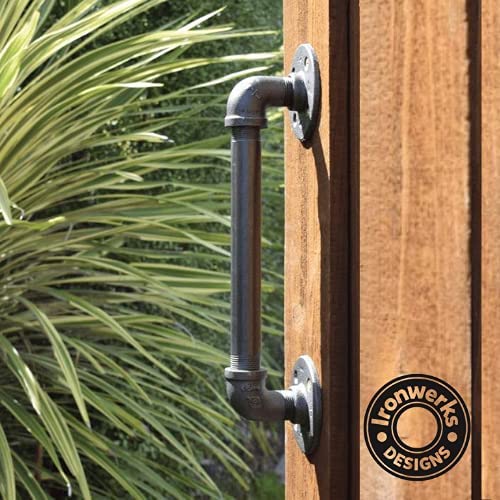 Ironwerks Designs Industrial Vintage Pipe Door and Drawer Handle Bar