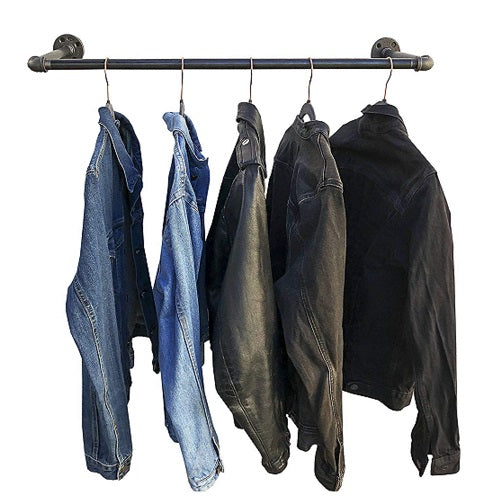 Industrial Pipe Clothing Rack Bar - Customize Size