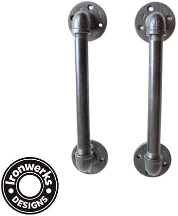 Ironwerks Designs Industrial Vintage Pipe Door and Drawer Handle Bar